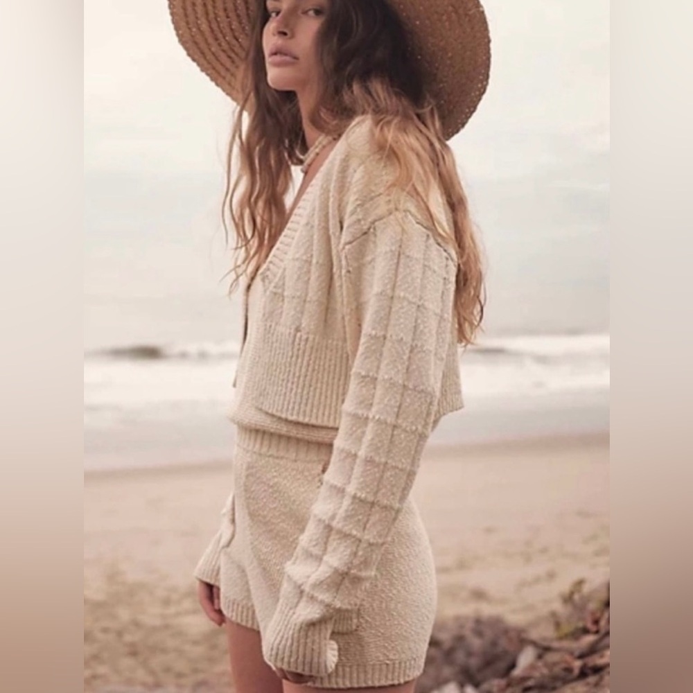 New Free People Declan Sweater Set Size Medium 
Color: Crocus Pink - Picture 3 of 10